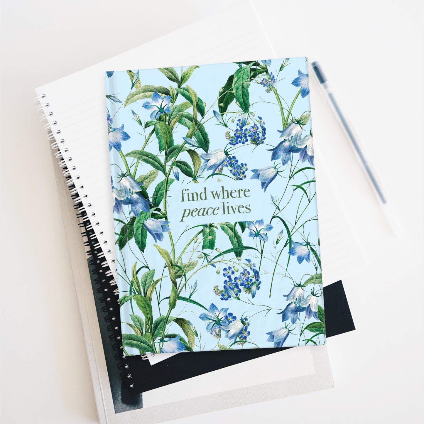 find where peace lives journal - reduce stress and anxiety