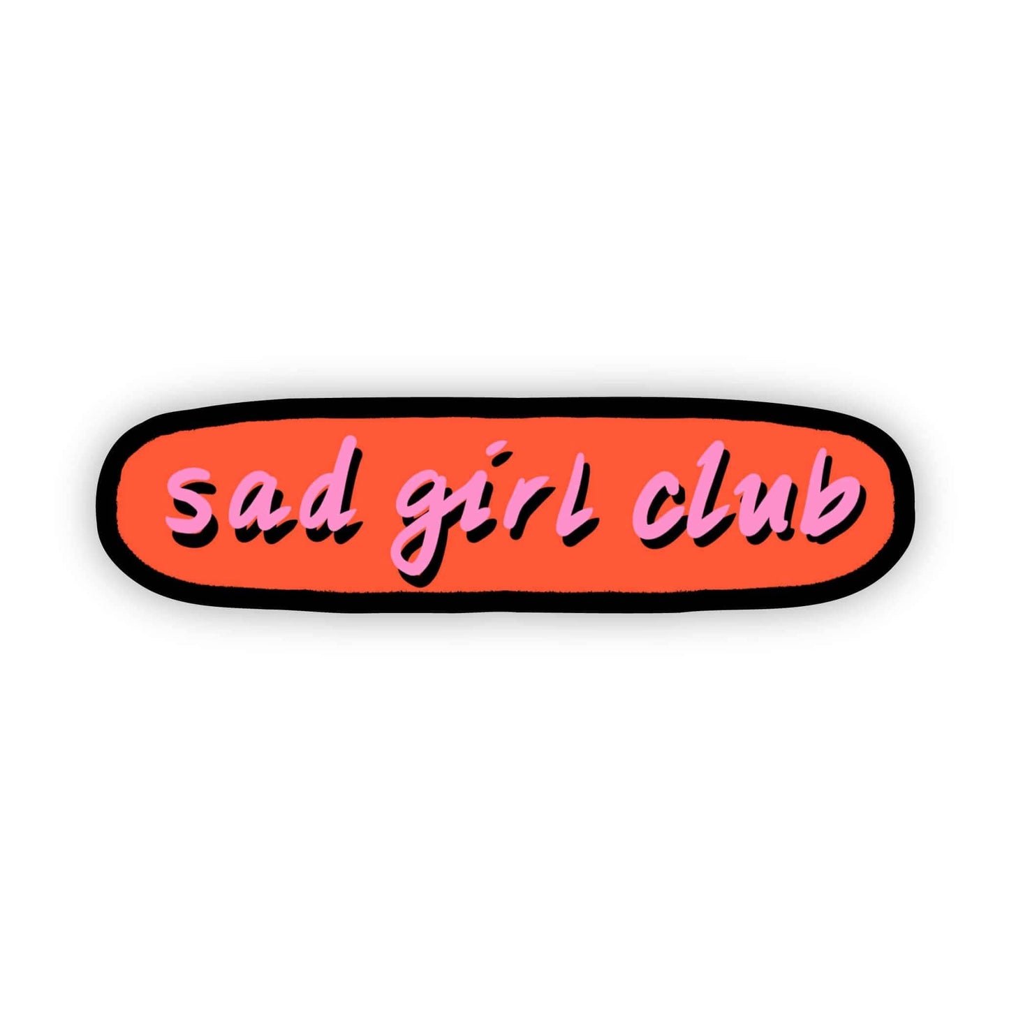 sad girl club Sticker